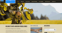 Desktop Screenshot of davis-andersonfuneralhome.com